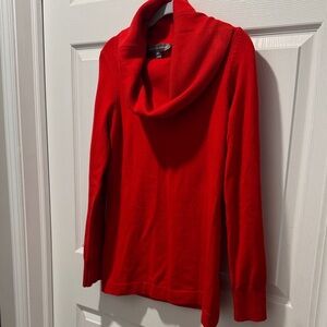 French Connection Vibrant Red Cowl Neck Sweater